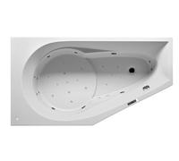 RIHO Yukon Baignoire d'angle, avec système Bliss, à encastrer, 1 place, 160x90x48cm, 175 litres, blanche, B008009005, B008009005, Versione: Versione destra