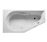 RIHO Yukon Baignoire d'angle, avec système Joy, à encastrer, 1 place, 160x90x48cm, 175 litres, blanche, B008011005, B008011005, Versione: Versione destra