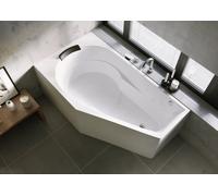RIHO Yukon baignoires d'angle, variante Plug&Play, 1 place, 160x90x62cm, 175 litres, blanc, B008012005, B008012005, Versione: Versione destra