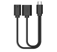 Rii Cavo adattatore Micro USB Host OTG F1 da micro USB a USB per Smart TV, compatibile con tastiere Rii Logitech, e Nintendo Switch, SNES, NES Classic