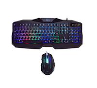 Rii Gaming RK400 (layout ITALIANO) - Tastiera italiana da gioco + Mouse da gioco 2000 DPI (Retroilluminati a LED 7 colori)