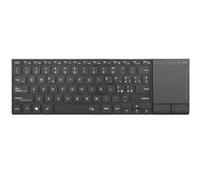 Rii Mini i22S Wireless + Bluetooth - Tastiera compatta e sottile con ampio mouse touchpad, compatibile con Smart TV, TV Box, Tablet, Smartphone, Console, PC, Fire TV, Raspberry