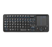 Rii Mini i6 Wireless + Bluetooth + IR (layout ITALIANO) - Mini Tastiera retroilluminata con touchpad, compatibile con Smart TV, TV Box, Tablet, Smartphone, Console, PC, Fire TV, Raspberry