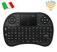 Rii Mini i8 Wireless - Tastiera e mouse touchpad per Smart TV, Mini PC e Console