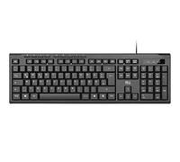 Rii RK907 Wired Tastiera USB per Mac/PC/Tablet/Windows/Android/Microsoft, Layout Tedesco QWERTZ, Nero