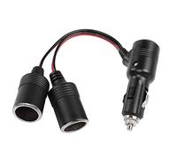 RIIEYOCA 10inch 12v 24v accendisigari splitter adattatore, auto accendisigari 1 maschio a 2 femmina presa Y splitter cavo di alimentazione con interruttore