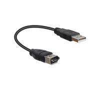 RIIEYOCA 20 cm USB 2.0 tipo A maschio a IEEE 1394 Firewire 6 pin, cavo convertitore dati per fotocamera digitale, videocamera, laptop, DV, nero