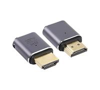 RIIEYOCA 8K@60Hz Adattatore HDMI maschio-femmina Connettore HDMI 2.1UHD Estensore 3D Supporto 8K@60Hz / 4K@120Hz, confezione da 2 pezzi