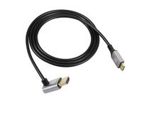 RIIEYOCA 90 gradi con angolo verso l'alto UHD 8K HDMI maschio a Mini HDMI maschio 18Gbps ad alta velocità 2.1 Cavo esteso che supporta 8k@60Hz, 1080p, ARC, 3D, per DVR, HDTV(UP Angle,2M)