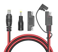 RIIEYOCA Cavo adattatore connettore DC 8mm maschio a SAE 14AWG, con inversione di polarità SAE e adattatore DC 5.5mm x 2.5mm per camper e generatore solare pannello solare portatile,1.8M/6Ft