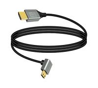 RIIEYOCA Cavo adattatore da 8 K Mini HDMI a HDMI, ad angolo di 90 gradi verso il basso, mini HDMI maschio a HDMI maschio 8 K @ 60 Hz 4 K @ 120 Hz 48 Gbps High Speed HDMI 2.1 cavo di collegamento (1 m)