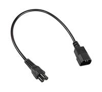 RIIEYOCA Cavo di Alimentazione C14 a C5, IEC 320 Maschio a Femmina, Adattatore AC per Computer PC, Monitor Smart TV, Ricambio 250 V 10 A (60 cm)