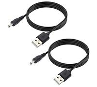 RIIEYOCA Cavo di alimentazione da 5 V CC, da USB 2.0 maschio a CC da 3,5 mm x 1,35 mm maschio per router, altoparlanti e altro, 2 m (confezione da 2)