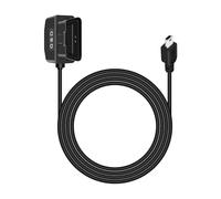 RIIEYOCA Cavo di Alimentazione OBD per Dash Cam, Adattatore da Mini USB a OBD2 con Connettore Pulsante Interruttore Plug and Play 24 Ore Monitoraggio/Modalità ACC (11,5ft / 3,5m)