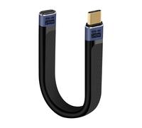 RIIEYOCA Cavo di Prolunga USB C 40Gbps Corto, PD240W Cavo Piatto USB C Maschio-Femmina FPC, Supporta Uscita Video UHD 8K@60Hz, Cavo Piatto Flessibile per Telefoni, Power Bank, SSD (mf)