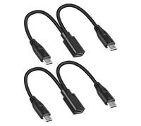 RIIEYOCA Cavo di Ricarica corto USB Type C Femmina a Doppio Type C Maschio, Solo per ricarica, Cavo splitter 1 a 2 USB C, (1FT/2 pezzi, Solo ricarica)