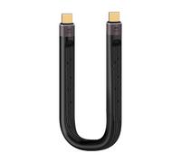 RIIEYOCA Cavo USB C a USB C Corto da 40Gbps, Cavo Piatto di Tipo C con Ricarica Rapida PD da 100W, Supporto per Uscita Video UHD 8K@60Hz, Cavo Piatto Flessibile per Telefoni, Tablet (mm)
