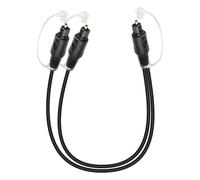 RIIEYOCA Splitter Ottico Audio Digitale 1 in 2 Uscite, Toslink Cavo Audio Ottico 1 Spina a 2 Spine per Home Theater, Lettore Blu-ray, Sistema Stereo (mm, 0,5m)