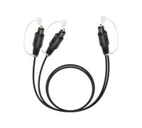 RIIEYOCA Splitter Ottico Audio Digitale 1 in 2 Uscite, Toslink Cavo Audio Ottico 1 Spina a 2 Spine per Home Theater, Lettore Blu-ray, Sistema Stereo (mm, 1m)