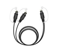 RIIEYOCA Splitter Ottico Audio Digitale 1 in 2 Uscite, Toslink Cavo Audio Ottico 1 Spina a 2 Spine per Home Theater, Lettore Blu-ray, Sistema Stereo (mm, 1,5m)