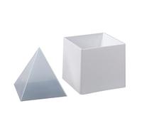 Riiichflowshop 12cm Piramide Stampo in Resina Epossidica Ornamenti Fatti a Mano Stampo in Silicone