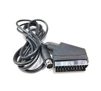 Riiichflowshop 18 m/RGBS SCART OFC Cavo Adattatore per Console di Gioco Cavo Scart 9 Pin Pin/C Pin Console Retro Gaming Nero Plastica