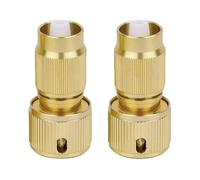 Riiichflowshop 2 Pezzi Kit di Riparazione Tubo Flessibile espandibile da Giardino Adattatore Rubinetto in Alluminio Connettore Tubo Flessibile dell'Acqua Riparazione Tubo Flessibile da Giardino