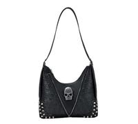 Riiichflowshop 2023 Borsa sotto Le ascelle Borsa a Tracolla Vintage con Teschio per Ragazza Donna Borsa Punk per ascelle Grande capacità Borsa alla Moda per Il Tempo Libero