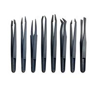 Riiichflowshop 8 Pezzi/Set pinzette in Fibra di Carbonio Strumento di Riparazione pinzette di precisione Set per la creazione di Gioielli elettronici Riparazione di plastica