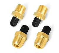 Riiichflowshop Air 1/4" Maschio 4 Pezzi Riempimento in Ottone con Tappi Utilizzo con Aria Compressa