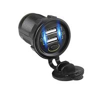 Riiichflowshop Caricabatterie Elettrico SB Uscita 5V 2.1A per telefoni cellulari con Ingresso On/off per Presa SB C 36V-108V in plastica