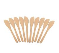 Riiichflowshop Confezione da 10 spatole per Il Viso in bambù con Manico dal Design ergonomico spalmatore per Burro Strumento per riempire Gnocchi per Utilizzare Il Legno