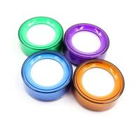 Riiichflowshop Dito Bagnato Spugna Tazza Idratante per Dita per Il conteggio di valuta Banconota Banconota Colore Casuale Forniture di cancelleria per Ufficio Plastica + Spugna