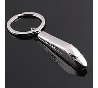 Riiichflowshop Portachiavi in Metallo Argentato 3D per Auto Locomotiva Treno per Portachiavi Testa Portachiavi per Chiave