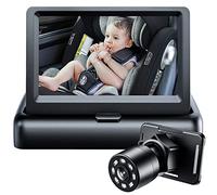 RIIMUHIR Itomoro Baby Car Mirror, View Infant in Rear Facing Seat with Wide Crystal Clear View,Camera Aimed at Baby-Easily to Observe The Baby's Every Move