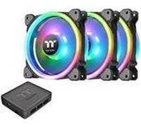 Thermaltake Riing Trio 14 LED RGB TT Premium Edition 3Pack Ventola per PC Case con 14 LED RGB, Nero