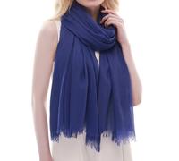 RIIQIICHY Sciarpa Blu Foulard Donna Pashmina Scialle Stola Elegante Cerimonia Invernale Primaverile Leggera Morbide Lunga Autunnale Estiva