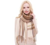 RIIQIICHY Sciarpa Donna Invernale Pashmina Scialle Caldo Regalo Natale Donna Compleanno sciarpone inverno Scozzese Colorata