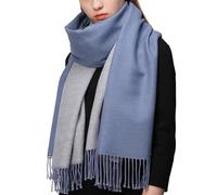 RIIQIICHY Sciarpa Regalo Donna Compleanno Invernale Blu Pashmina Scialle Caldo Sciarpone Inverno Stola Elegante