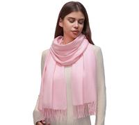 RIIQIICHY Sciarpa Rosa Donna Invernale Pashmina Scialle Caldo Stola Regalo Donna Sciarpone Inverno
