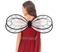 Riismen Ali Trasparenti Per Donna E Bambini Ali Di Ape Gialle Trasparenti Accessori Per Costumi Di Halloween Nero Taglia unica