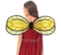 Riismen Ali Trasparenti Per Donna E Bambini Ali Di Ape Gialle Trasparenti Accessori Per Costumi Di Halloween Giallo Taglia unica