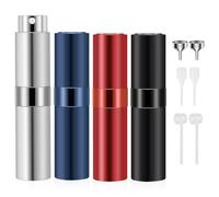 Riisoyu 10ML Spruzzatore di Profumo, 4 Pezzi Atomizzatore di Profumo Ricaricabile Mini bottiglia spray Bottiglia Vuoto Spruzzatore da Viaggio per atomizzatore tasca per Viaggiare Festa Vita Quotidiana
