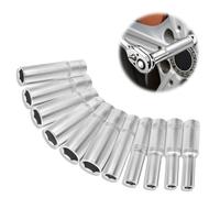 Riisoyu 11 Pezzi Set Bussole 1/4 Pollice, 4-13mm Set Bussole Esagonali Chiavi a Tubo Per Riparazioni Auto Cambio Gomme L'Attrezzatura Della Famigli