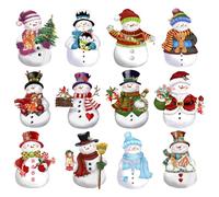 Riisoyu 12 Pezzi Natalizi Magneti Frigorifero, Calamite Grandi Decorativi Frigo Magnete Potenti Calamita Bambini Magnetica Potente per Lavagna Bianca Casa Cucina Lavastoviglie Ufficio Calendario