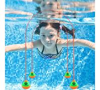 Riisoyu 2 PCS Anelli da Immersione, 2.5m Giocattoli da Immersione Nuoto Giochi Piscina Anelli da Immersione Giocattolo Subacqueo Estivi Gioco Acqua d'affondamento Addestramento Regalo per Bambini