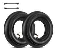 Riisoyu 2 pezzi 4.10/3.50-4 pollici Camera d'Aria, Tubo flessibile della carriola con gambo curvo della valvola TR87 Tubo interno della carriola per tosaerba carriole rimorchi da giardino go-kart