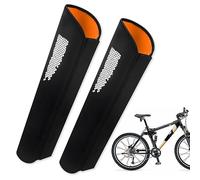 Riisoyu 2 pezzi Protezione Batteria per Bicicletta Elettrica Integrata, vestibilità Universale Custodia protettiva per batteria per circonferenza del tubo di 32-40 cm Protezione Batteria e-bike