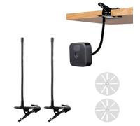 Riisoyu 2 pezzi Supporto flessibile, Universale Supporto per Fotocamera in Metallo per EufyCam 1/2/EufyCam E Eufy Cam 2C/2C Pro/3/3C Regolabile a 360° per Palo per Esterni e Interni