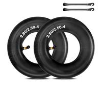Riisoyu 2 pneumatici da 2,80/2,50 - 4 pollici, tubo per carriola, tubo per pneumatici, valvola ad angolo, trattore per tosaerba, carriola